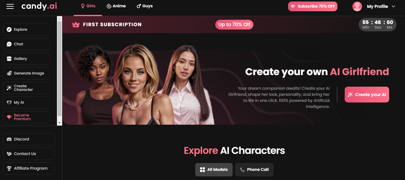 Candy AI: Virtual Girlfriend for 18+ Adults