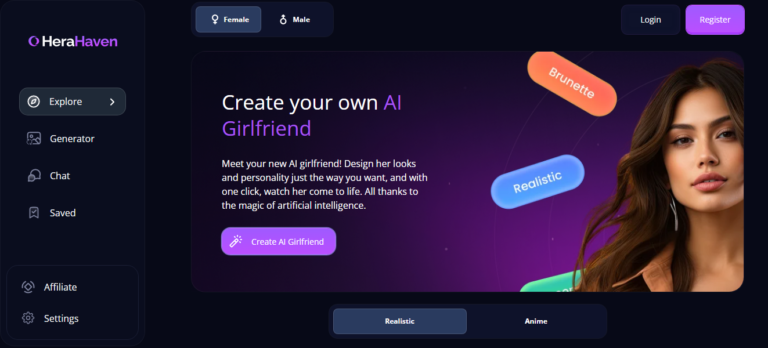 HeraHaven.ai Virtual AI Girlfriend 18+